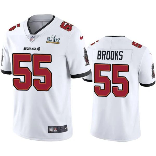 Men Tampa Bay Buccaneers #55 Derrick Brooks Nike White Super Bowl LV Limited NFL Jersey->tampa bay buccaneers->NFL Jersey
